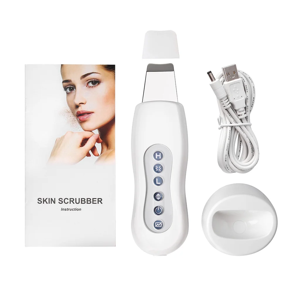 

Ultrasonic Face Cleaner Skin Scrubber Ultrasound Vibration Massager Ultrasound Peeling Clean Tone Lift Scrubber Skin Care