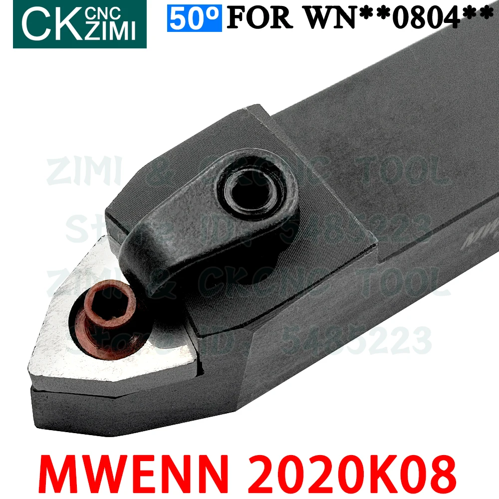 

1P MWENN 2020K08 MWENN2020K08 External turning tool holder CNC Mechanical Lathe Metal Cutting Tools for WNMG0804 Turning Inserts