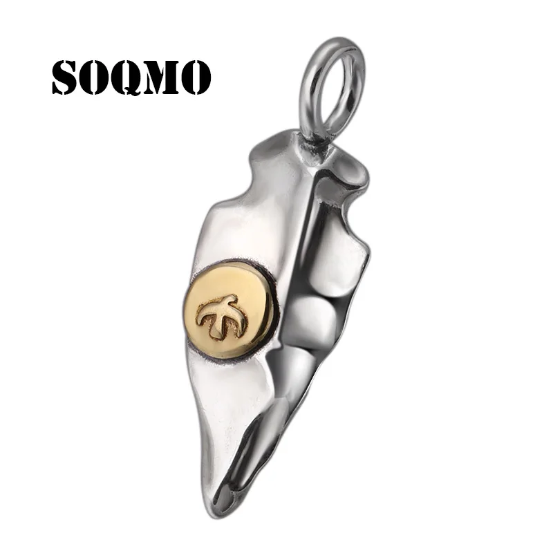 

Парная подвеска SOQMO из 100% настоящего серебра 925 пробы, индийская бижутерия, для мужчин и женщин, креативное ожерелье с пером и орлом, подвеска