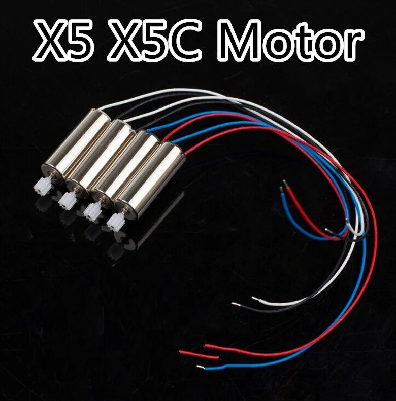 4 шт. SYMA X5C X5 RC двигатель дрона A и B Квадрокоптер вертолет запасные части