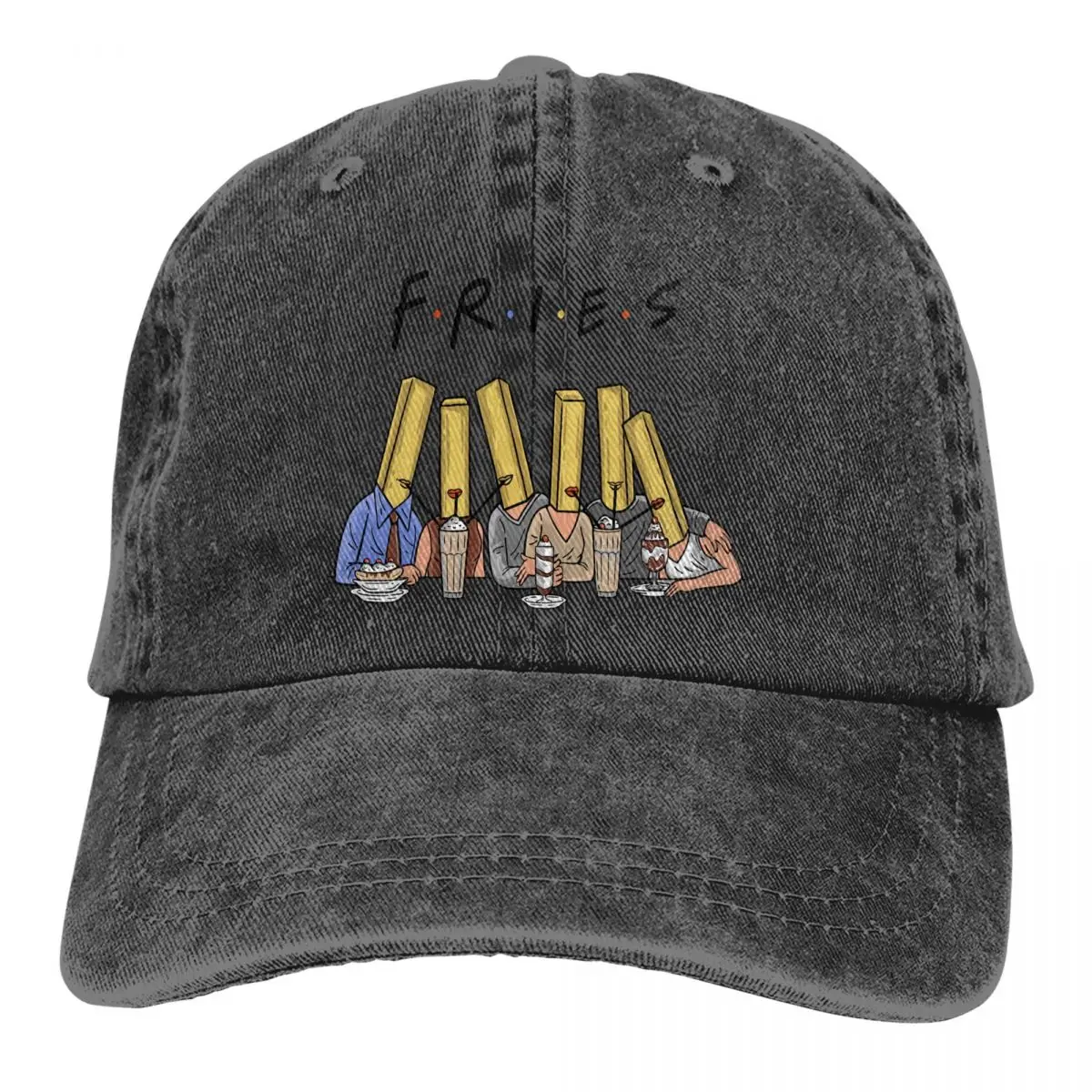 

Friends Chandler Muriel Bing TV Show Multicolor Hat Peaked Women's Cap Fries Personalized Visor Protection Hats