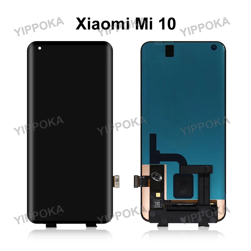 Pantalla LCD Original de 6,39 pulgadas para m&oacute;vil, montaje de digitalizador, piezas de repuesto para Xiaomi Mi 10, 5G, M2001J2G, M2001J2I, Mi 10 Pro, 5G-3
