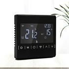 Новинка, улучшенный термостат с сенсорным экраном, черный термостат с подсветкой и электрическим подогревом