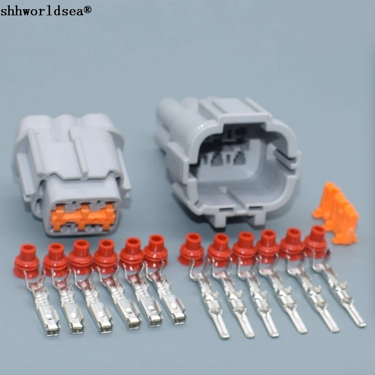 Shhworld Sea 6 Pin 6185-1175 PB291-06127 PB291-06127 автомобильное электрическое гнездо для фары свет лампы разъем для Nissan