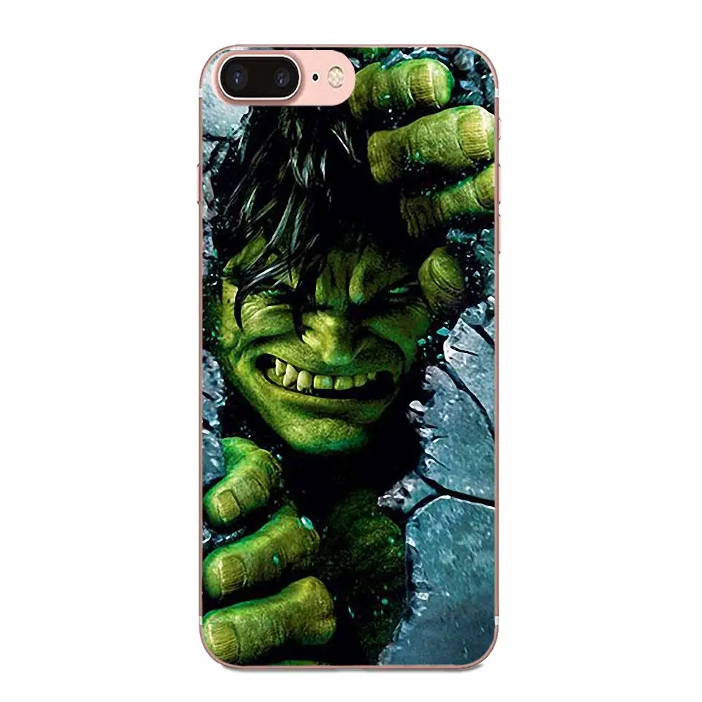 Силиконовый чехол-накладка с принтом персонажей из мультфильма Incredible Hulk для Galaxy