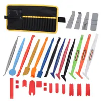 EHDIS 32pcs Car Wrapping Stick Scraper Tool Kit Vinyl Carbon Fiber Film Magnet Squeegee Window Tint Applicator Tool Accessories