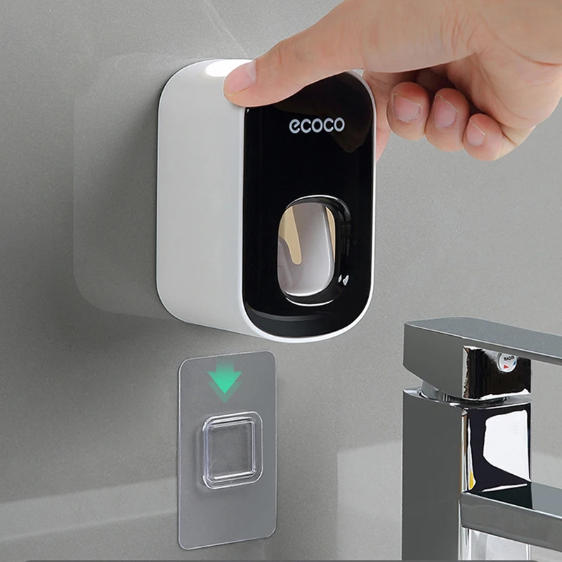 

Wall-mounted Toothpaste Dispenser Dust-proof Toothpaste Squeezer Lazy Dispenser Household Items Bathroom Accessories Sets