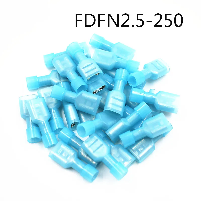 FDFN2-250 FDFN2.5-250 нейлон Латунь Женский изоляцией Лопата соединение кабеля разъем
