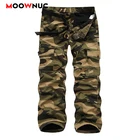 Брюки-карго мужские утепленные, хлопковые камуфляжные штаны, повседневные Джоггеры в стиле милитари, зима 2020