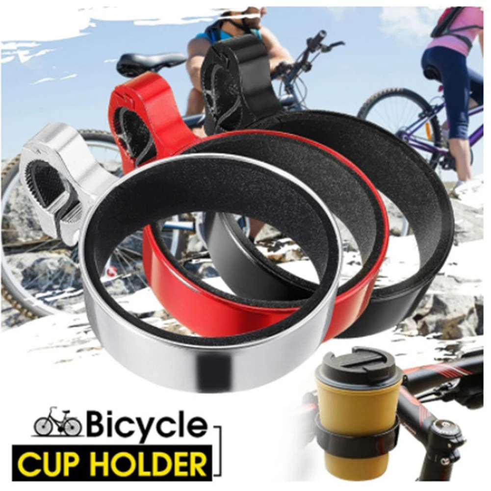 

Aluminum Bicycle Cup Holder Bike Coffee Drinks Cup Handlebar Mount Stand
