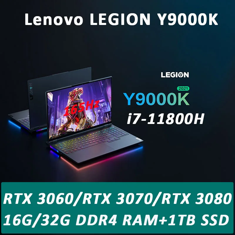 Lenovo LEGION Y9000K Gaming Notebook Intel Core I7 11800H Windows 11 