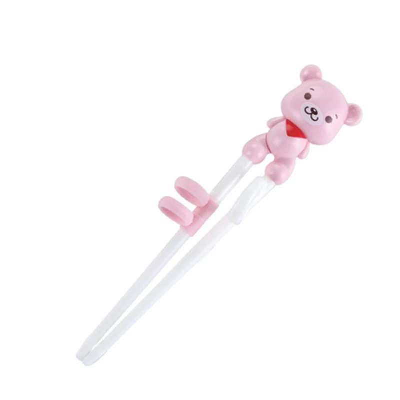 Обучающие палочки для еды 1 пара милых розовых/синих палочек китайские | Дом и сад