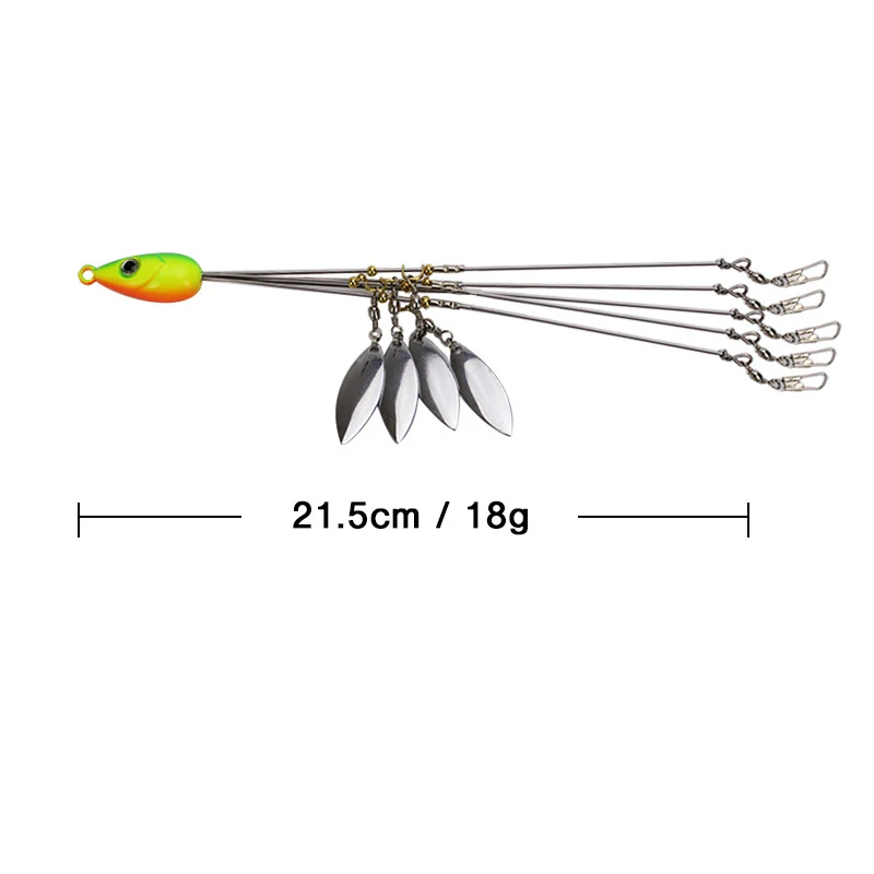 Bassdash Alabama Rig приманки, 21,5 см, 18 г, рыболовный крючок, аксессуары для групповых атак, джиг-голова, крючком Мягкая приманка, рыба, набор из 11 штук