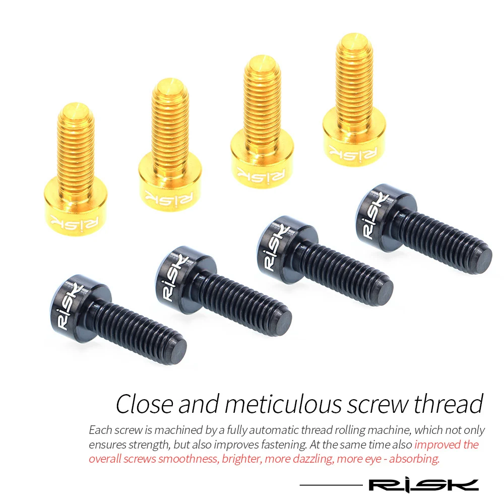 2 шт. титановые тормозные Рычажные болты m5 * 14 мм 4 цвета | Спорт и развлечения