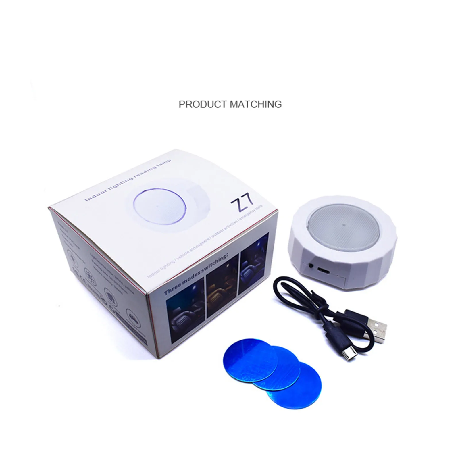 

Wireless Car Reading Light Portable Voice Control Rechargeable Bedroom Stairs Car Ceiling USB Charging Induction Night Light