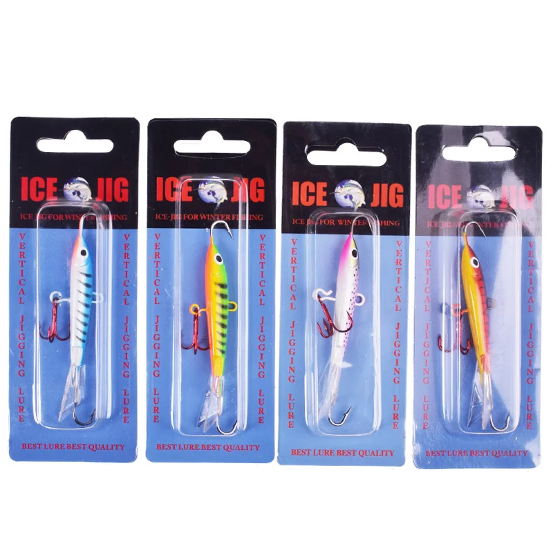 1 шт для зимней рыбалки применение металлического свинца приманки 8 2 см 18 г