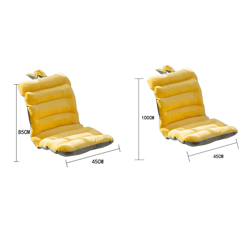 

Crystal Velvet One-piece Chair Cushion Folding Thicken Long Cushion Reclining Chair Seat Cushions Office Backrest Lumbar Support