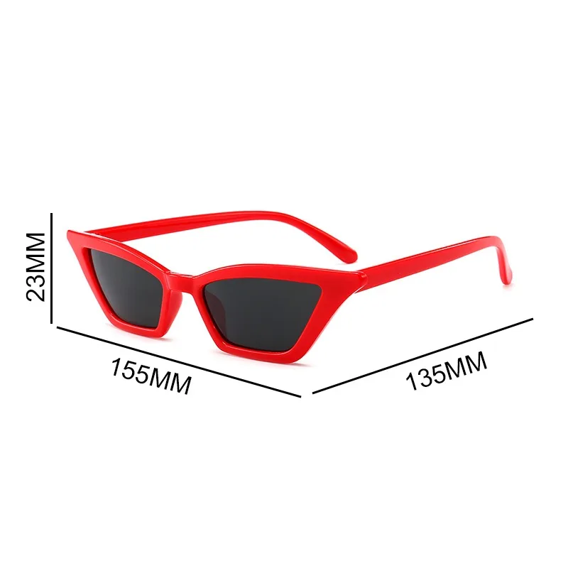 

Fashion Women Vintage Cat Eye Sunglasses Small Frame UV400 Sun Shades Glasses Street Eyewear Luxury Trending Sunglasses