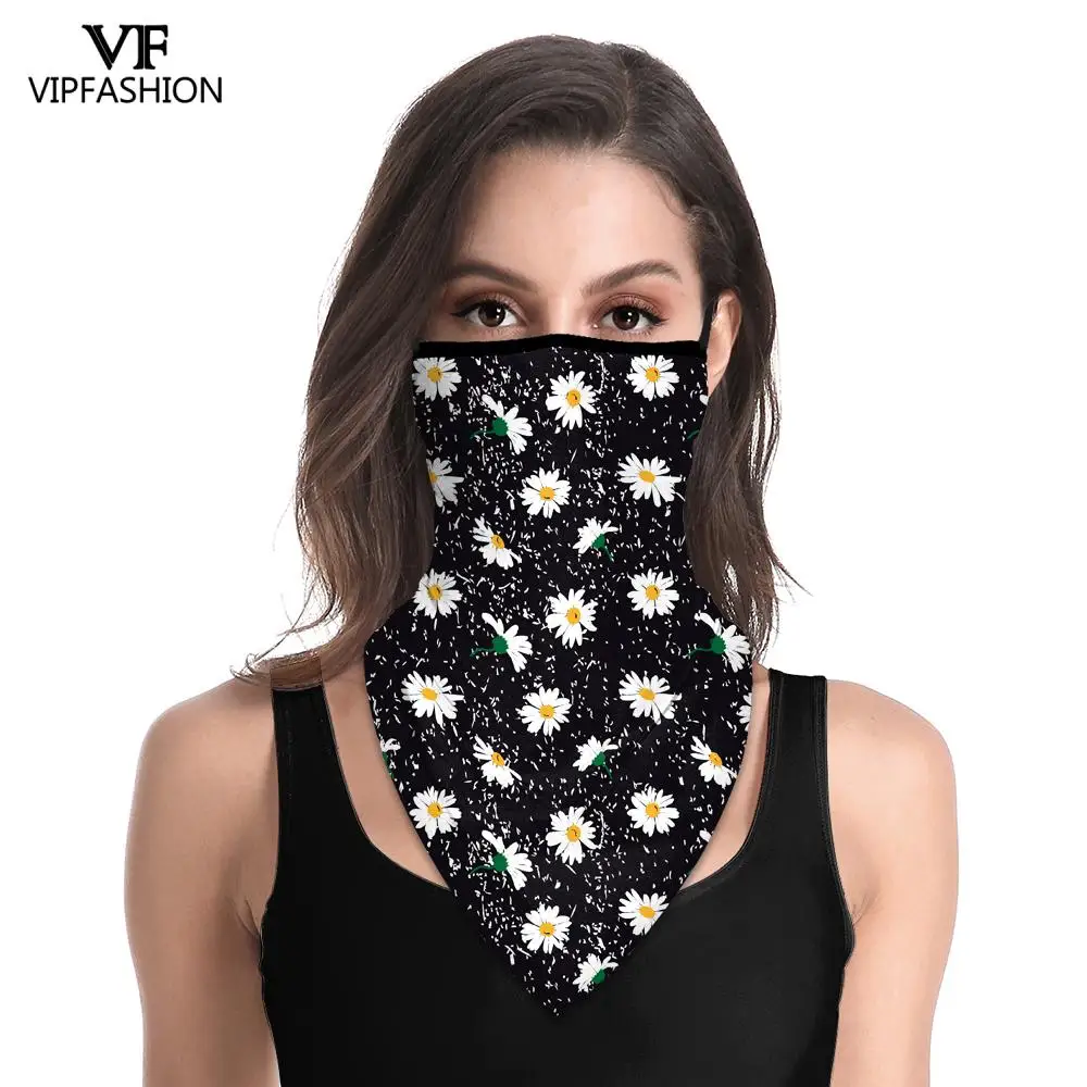 VIP мода для взрослых женщин треугольный шарф моды ромашки Печати Бандана на