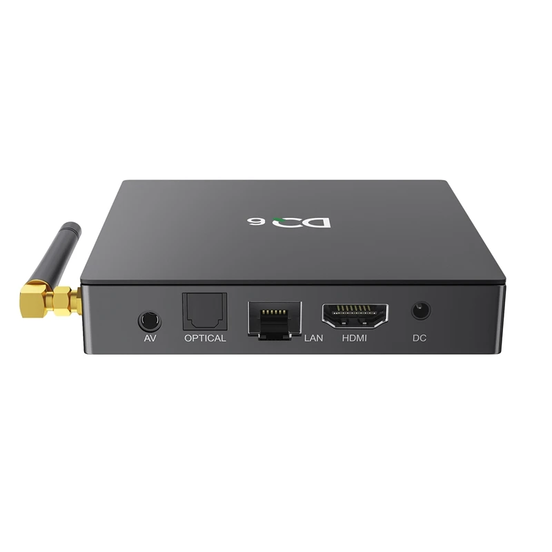 

DQ6 Android TV Box 4GB+32GB Rockchip RK3318 2.4G&5G Dual-Band Wifi 4K HD Media Player Android10.0 Set Top Box EU Plug