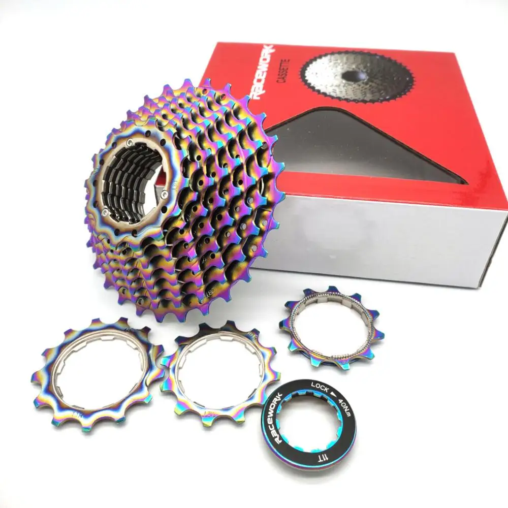 new 11 Speed 11-28T 11-32T Road bicycle bike Cassette 11 Speed rainbow Gold silver compatible for SRAM