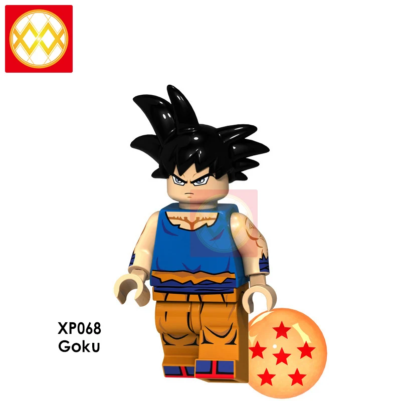 XP068 Goku Dragon Ball Z строительные блоки Гоку Вегета Мастер Роши криллин стволы супер Saiyans Аниме Коллекция игрушек для детей Подарки - Цвет: XP068 Goku