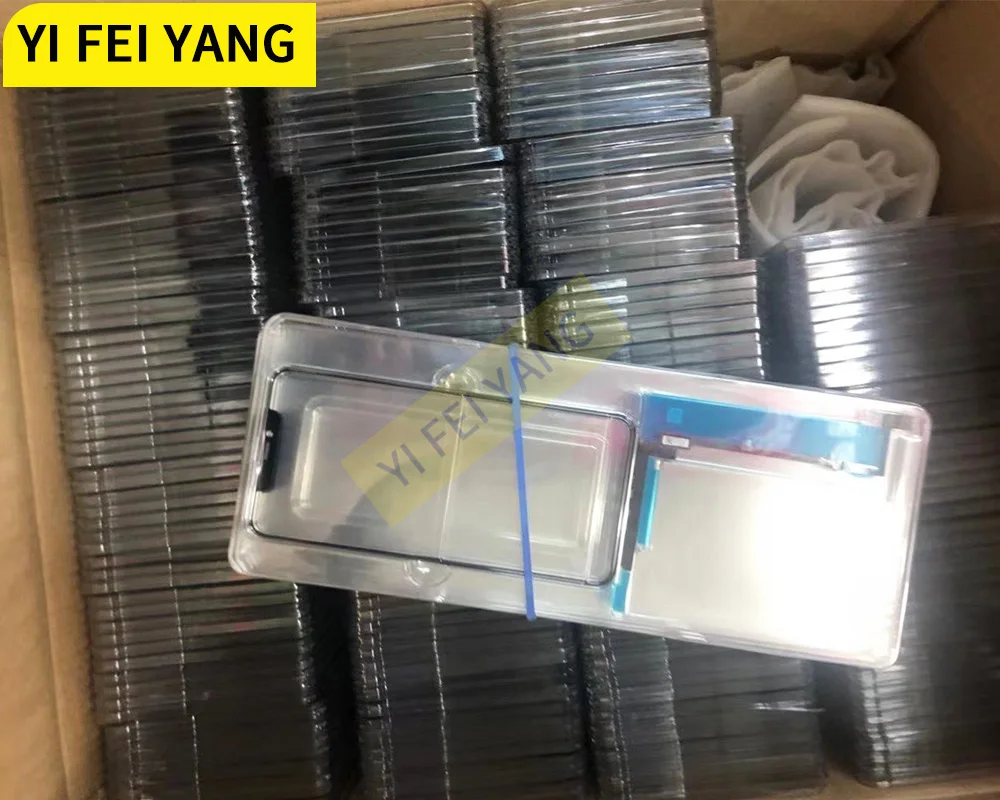 Дигитайзер сенсорного экрана с гибким кабелем для iPhone 11 11pro pro max внешнее стекло 1/5