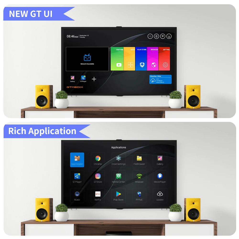 Ship from Brazil Spain GTmedia G2 Android 7.1 TV Box 2GB 16GB Built in WiFi 4K HD Set Top Support M3U GTplayer | Электроника
