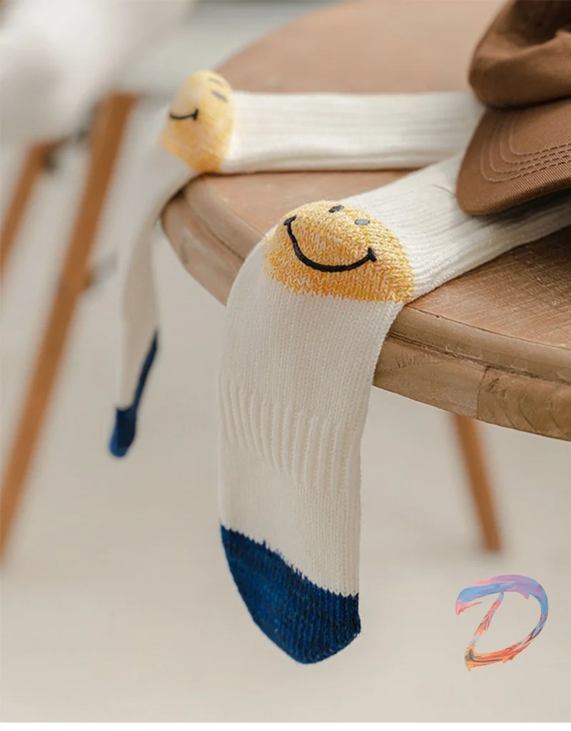 KAPITAL Middle Tube Socks High Quality Casual Men's Women's Smiley Face  Cotton Socks Casual KAPITAL Knitted Socks