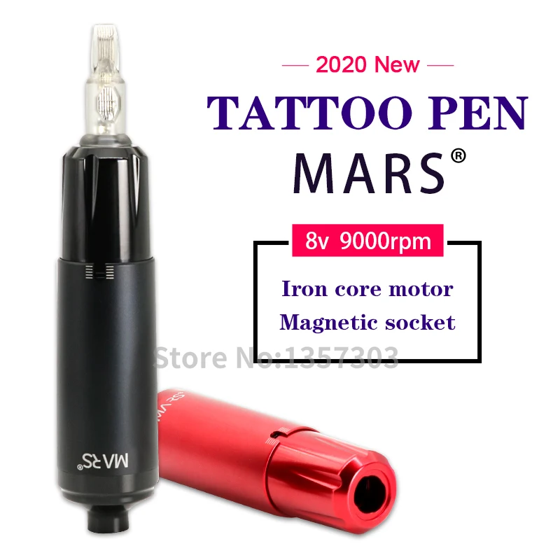Tattoo Machine Pen Rotary Magnetic Interface Strong Power Electric Motor Aluminum Alloy Permanent Makeup Liner & Shading