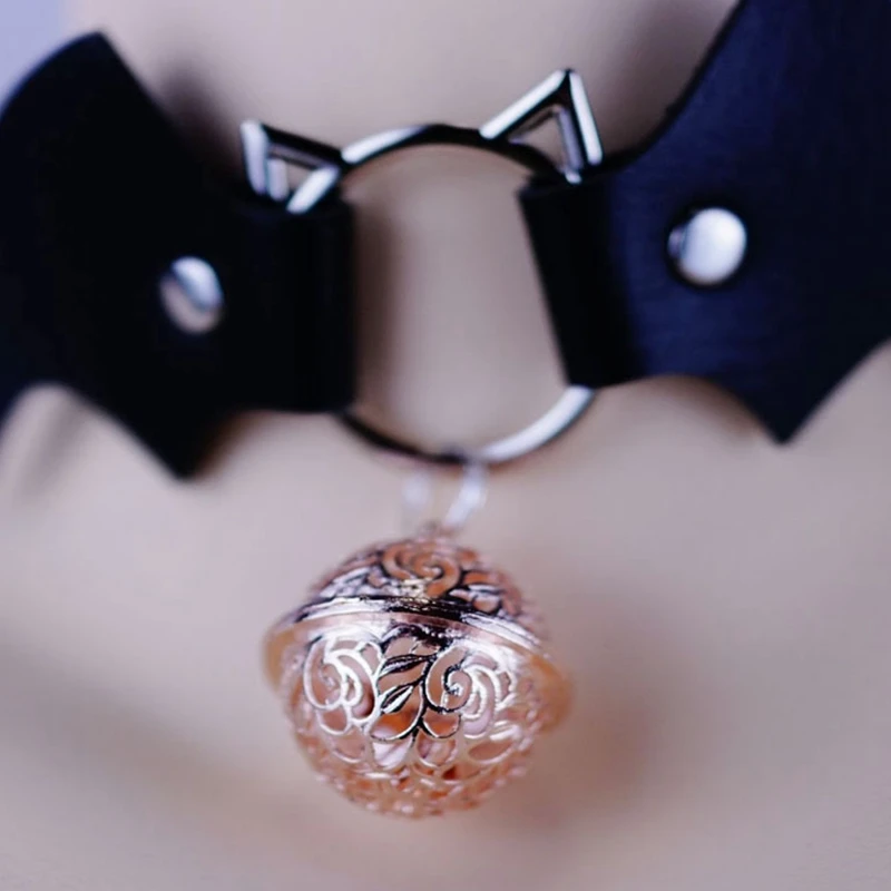 Эротическое кольцо с колокольчиком для пары БДСМ на шее бондаж крылья летучей