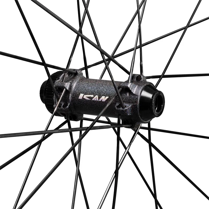 Online ICAN 2020 AERO Super Licht Carbon Road Laufradsatz 40MM Tiefe 25mm Breite Disc Bremse Klammer Tubeless 100*12 142*12