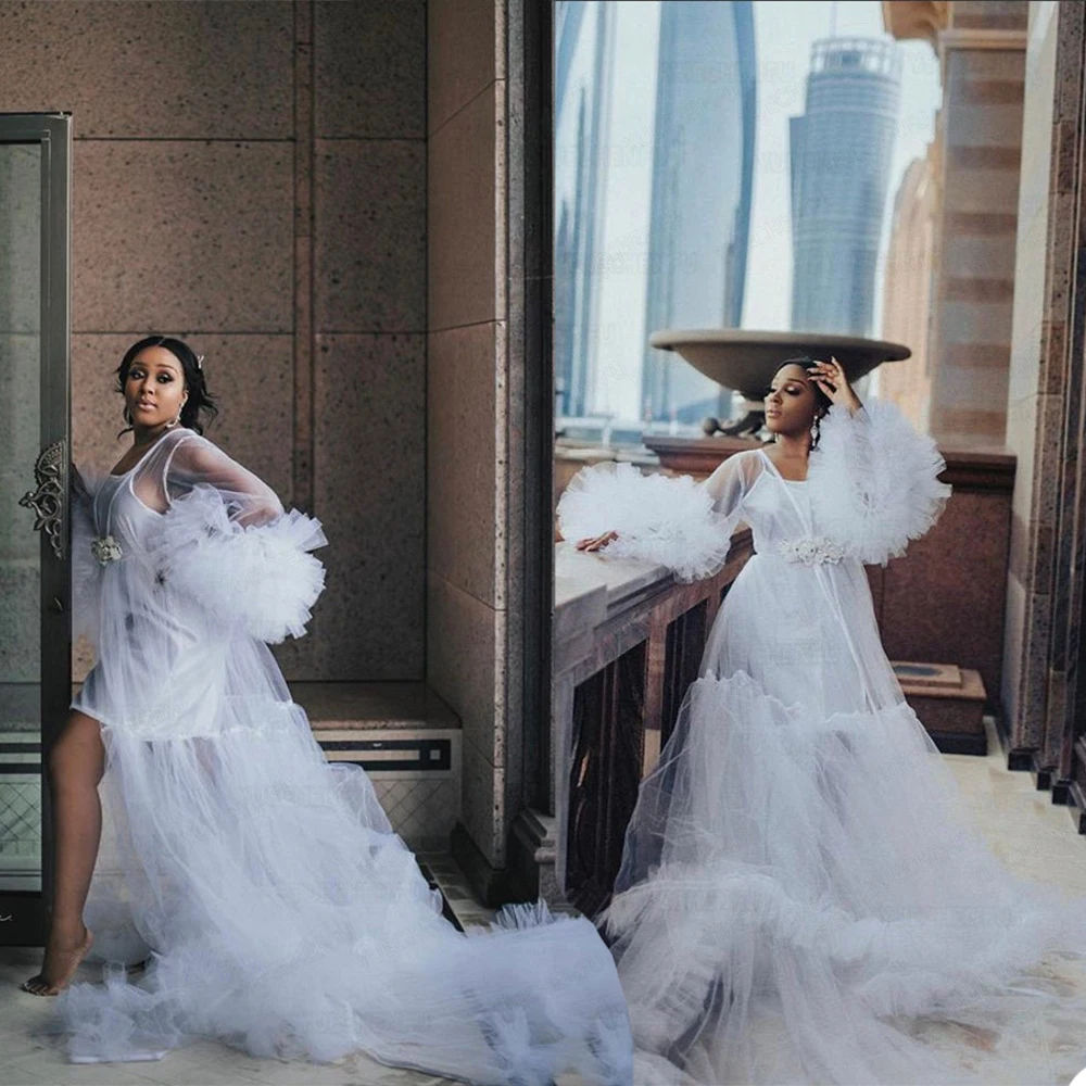 

Женский халат, одежда для сна для беременных, тюлевый халат с иллюзией, реквизит для фотосъемки и фотосессии, прозрачное пижамное платье