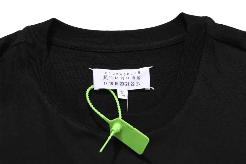 

21ss Designer Maison Margiela/Martin Margiela Number Logo Print Leated Aper Ball Letter Print Short-sleeved T-shirt 2021 MM6