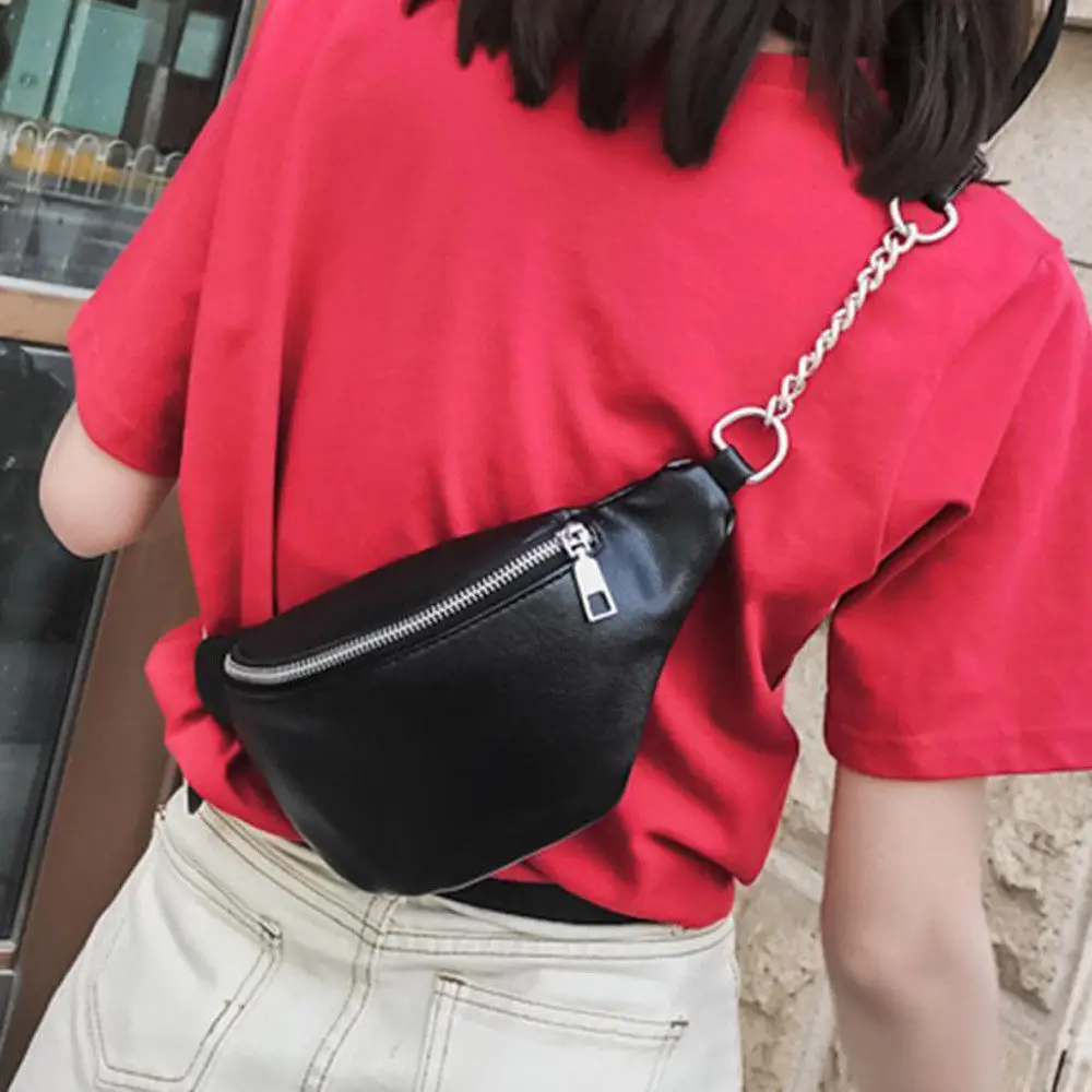 

New Style Fashion Bum Bag Fanny Pack Travel Waist Festival Money Belt PU Leather Pouch Holiday