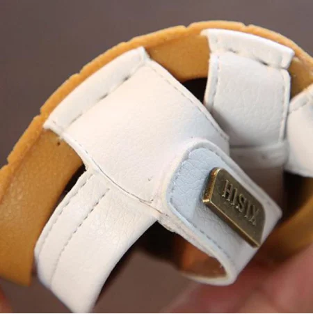 Сандалии для мальчиков на пуговицах кожаные дышащие босоножки каждый день