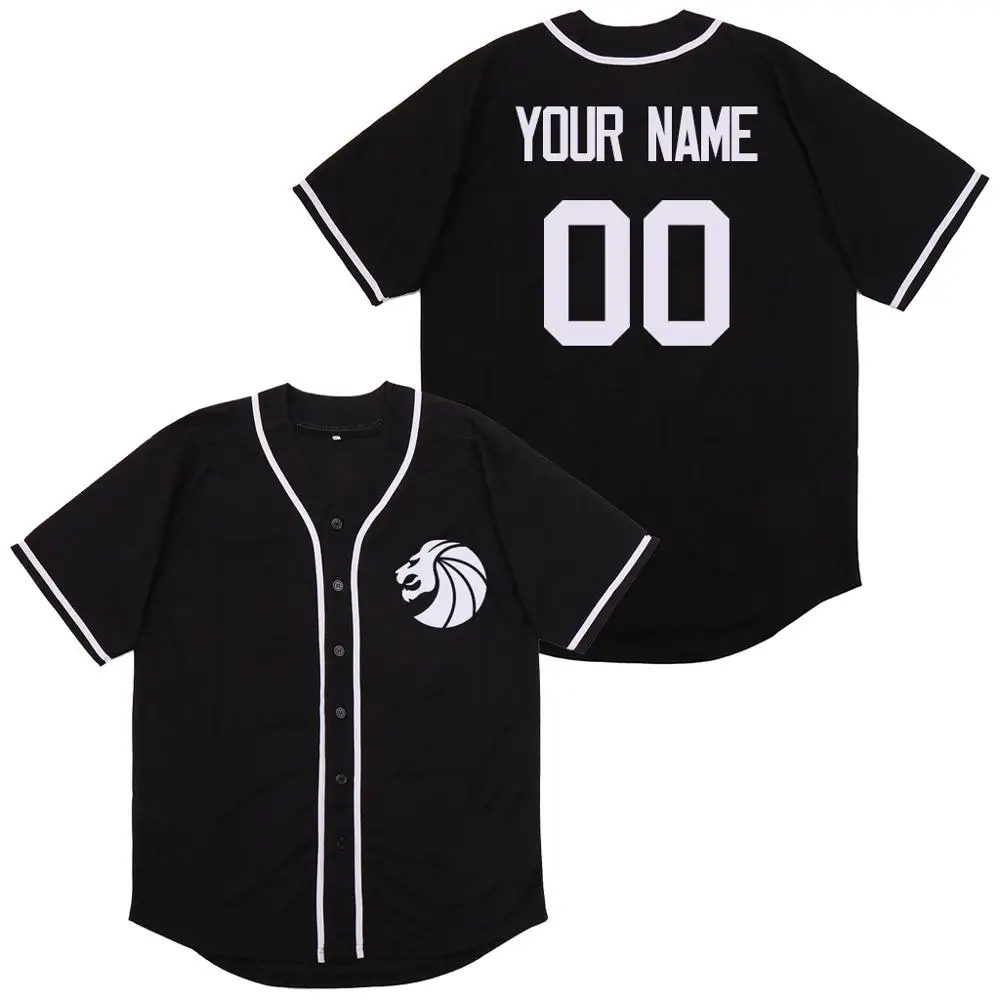 Трикотажная мужская бейсбольная майка белая черная с вышивкой бесплатная