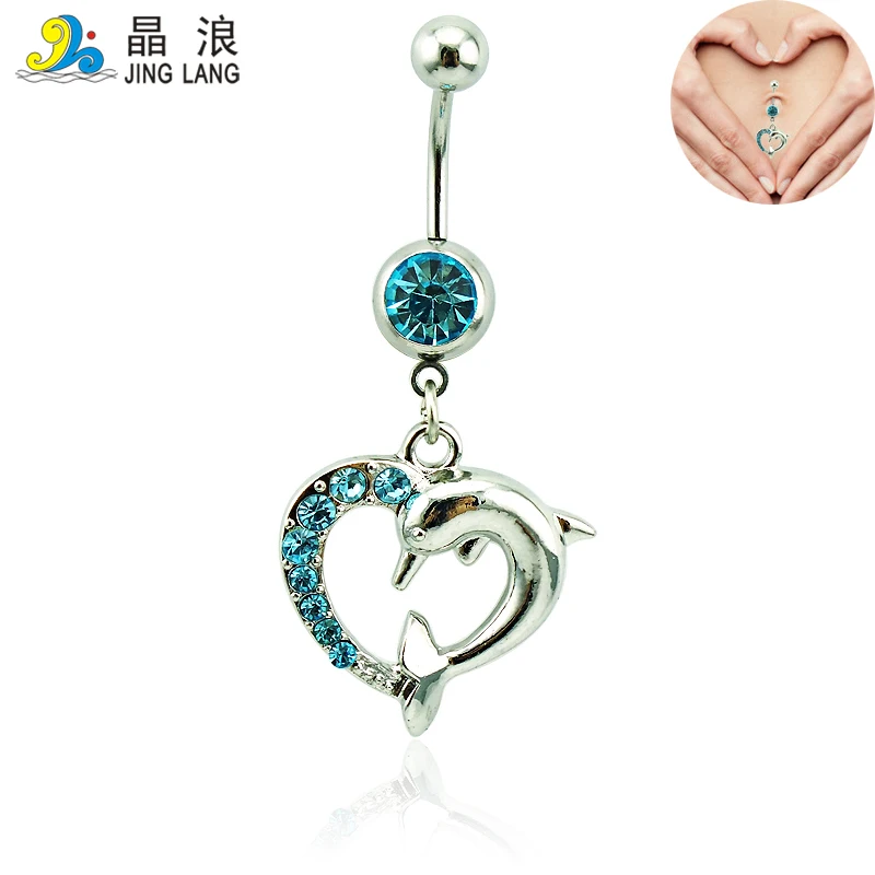 JINGLANG новый дизайн хирургическая сталь пупок кольца океанская серия Штанга