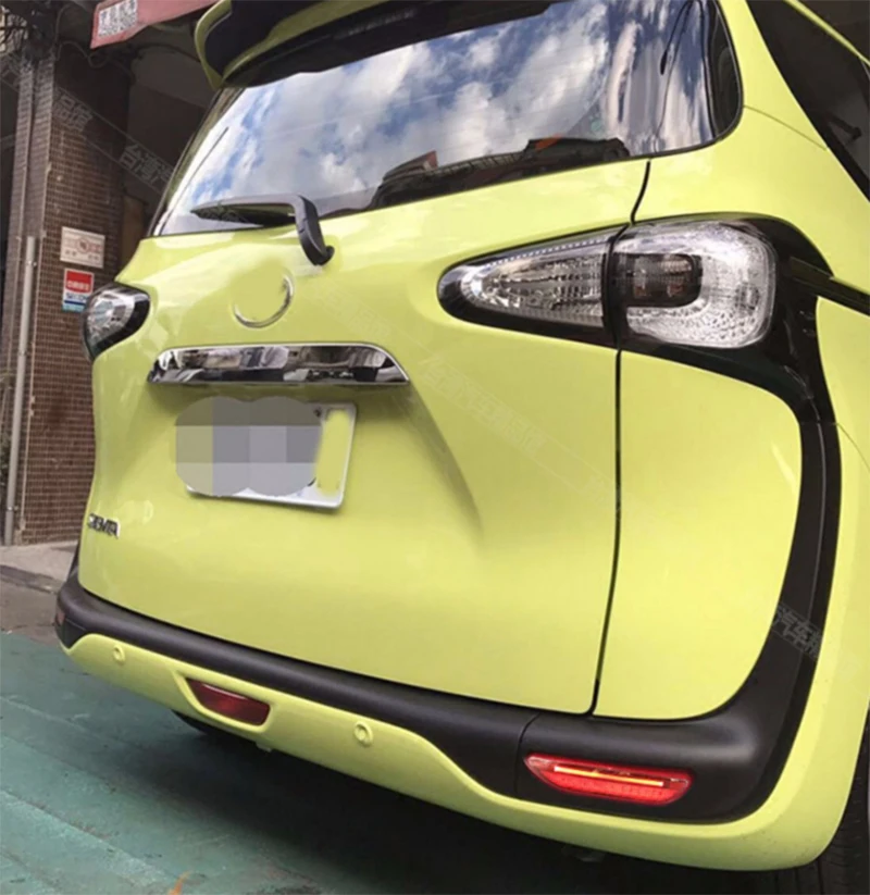 

For toyota SIENTA 2015 2016 2017 2018 2019 2020 Tailgate decoration Chrome Car decorate tail door trim fit