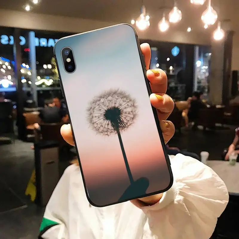 

Dandelion flying flower art Phone Case for iPhone 11 12 pro XS MAX 8 7 6 6S Plus X 5S SE 2020 XR