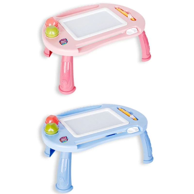 

Рисовальная доска для рисования для девочек и мальчиков, Обучающие игрушки 6,29x10,23x15,35 дюйма, розовый/синий