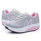 Летняя спортивная обувь на платформе, женские кроссовки, женская спортивная обувь, кроссовки для бега, женские серые розовые кроссовки, женская обувь на плоской подошве