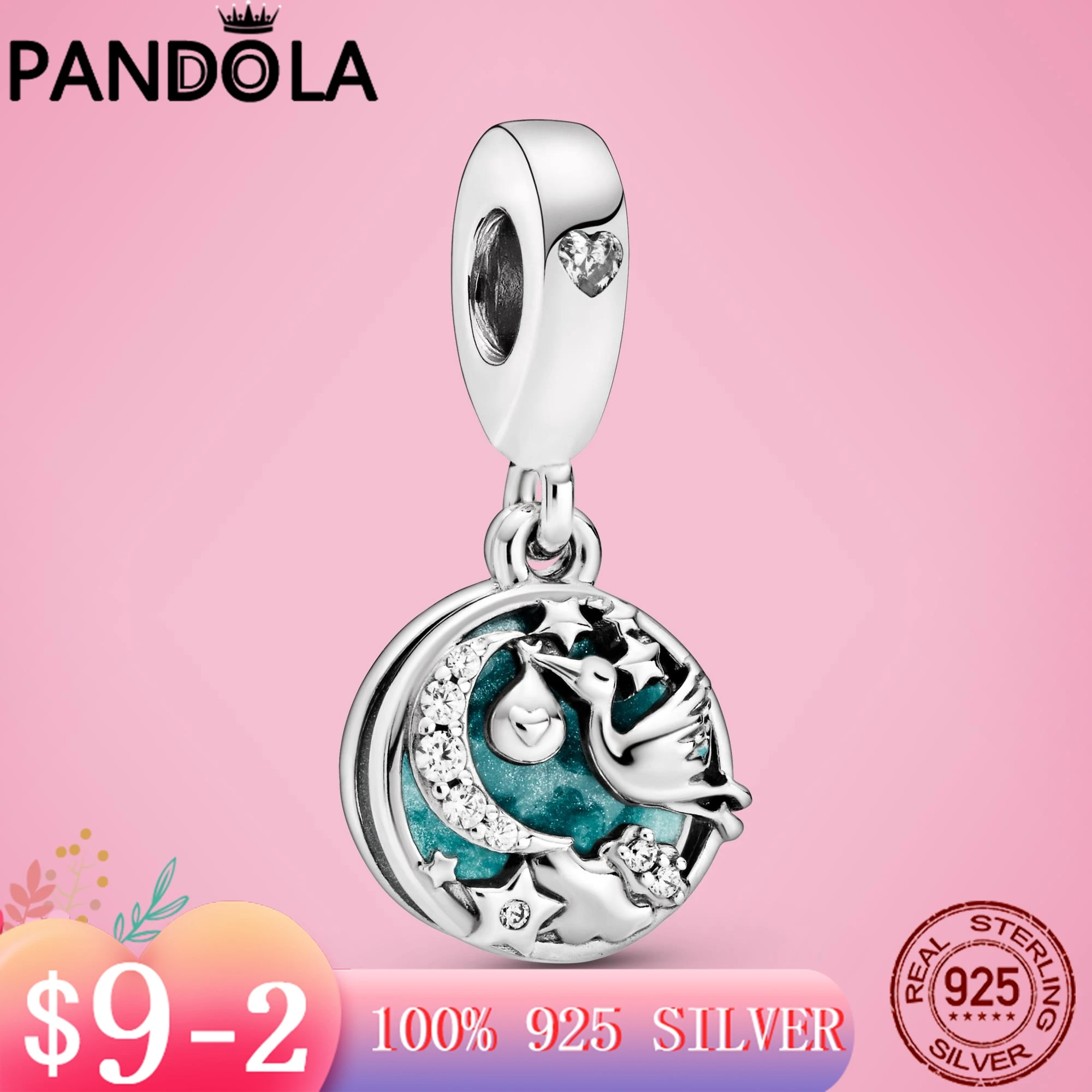 

Распродажа, подвески-шармы в виде звёзд из серебра 925 пробы