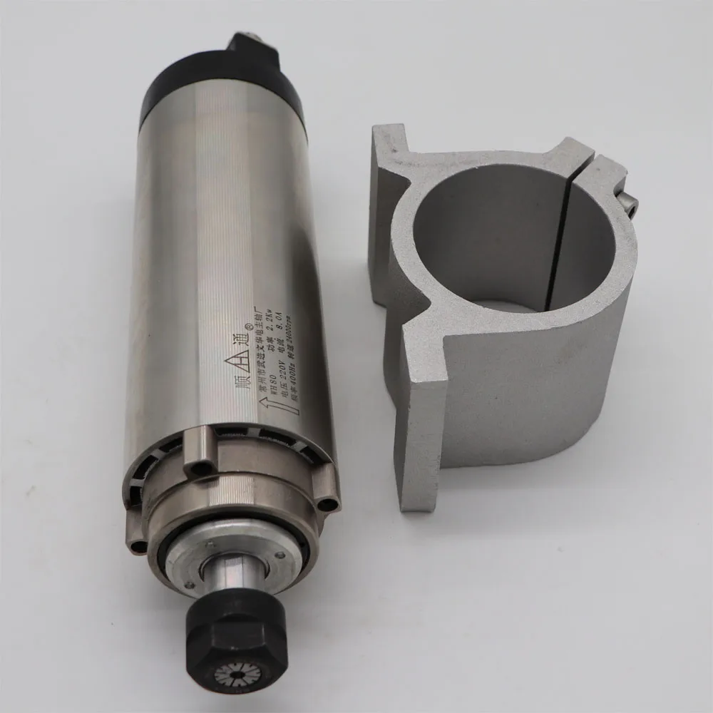 Фрезерный шпиндель с ЧПУ ER20 воздушным охлаждением 2 кВт + 1 подходящая Опора