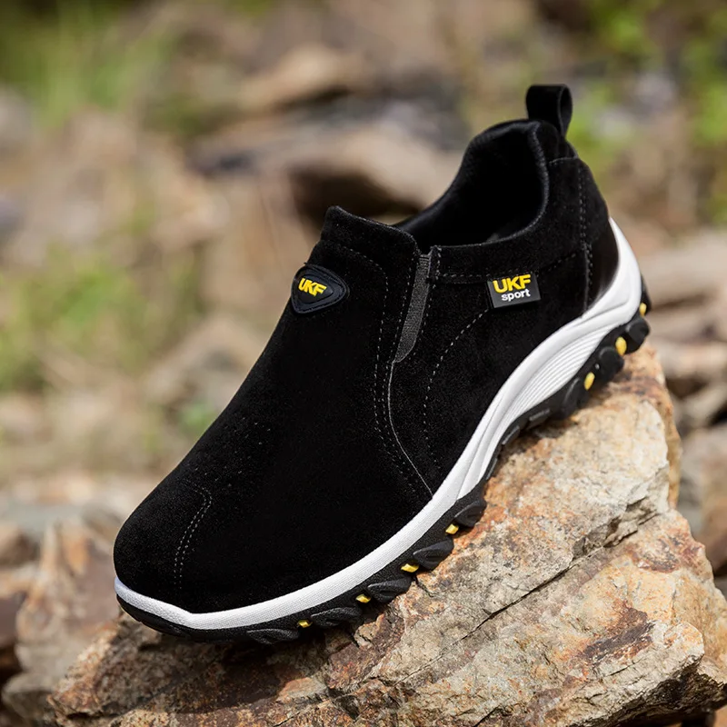 

Men Shoes 2019 New Men Fashion Solid Casual Climbing Shoes Male Breathable Flock Vintage Style Outdoor Shoes 015268