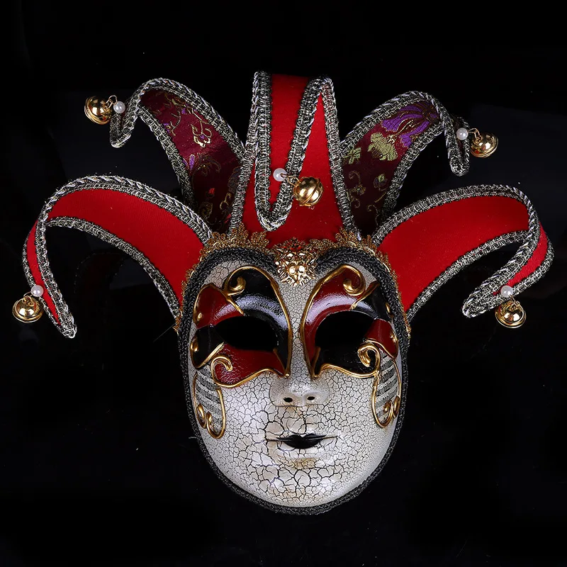 Новая высококачественная Венецианская Маскарадная маска клоуна для Хэллоуина в