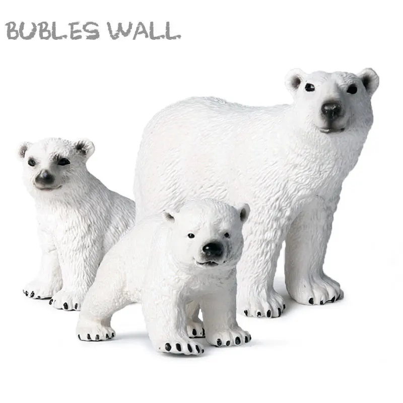 Экшн фигурка полярного медведя похожего на жизнь игрушка милые модели морских