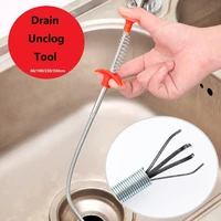 flexible drain cleaner sticks unclog remover grabber cleaning tools for kitchen sink bathroom sewer hair dredging tools for home