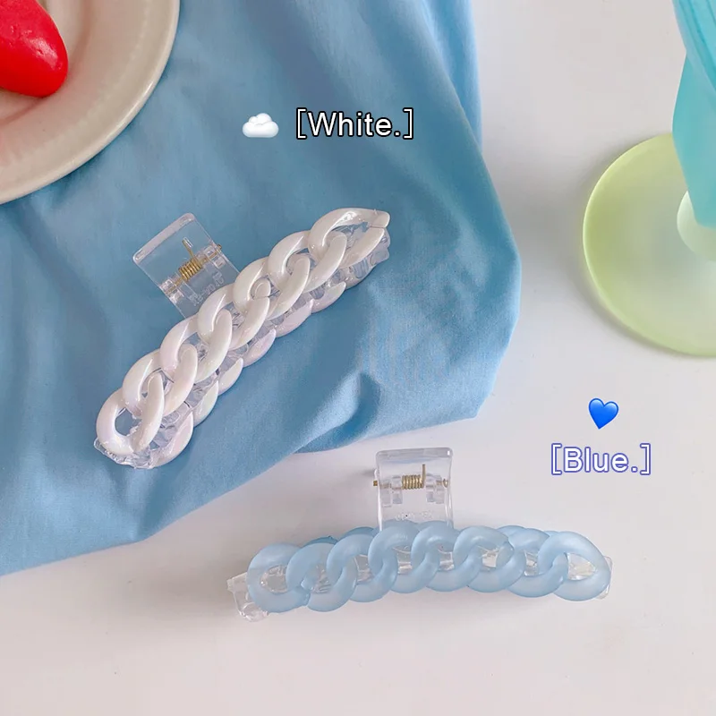 

New Korean Style Large Size Hollow Chain Fashion Hair Claw Clip For Women Hair Clips Hair Accessories