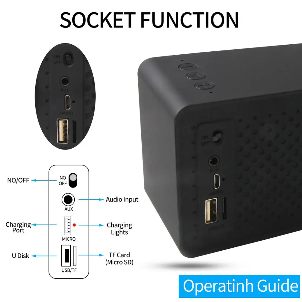 Беспроводная мощная Bluetooth-Колонка F2 портативная мини-колонка Bluetooth 4 2 уличная